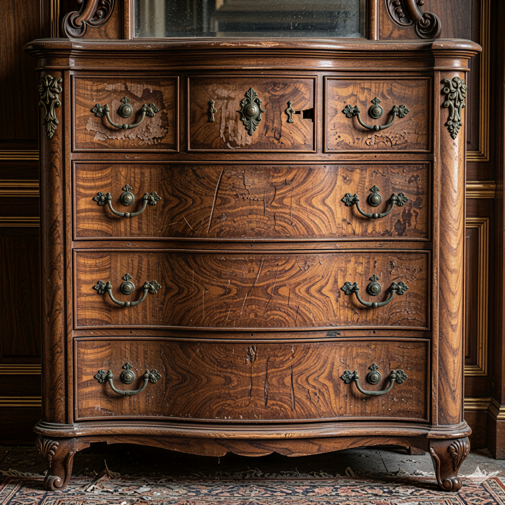 Антикварный комод после реставрации